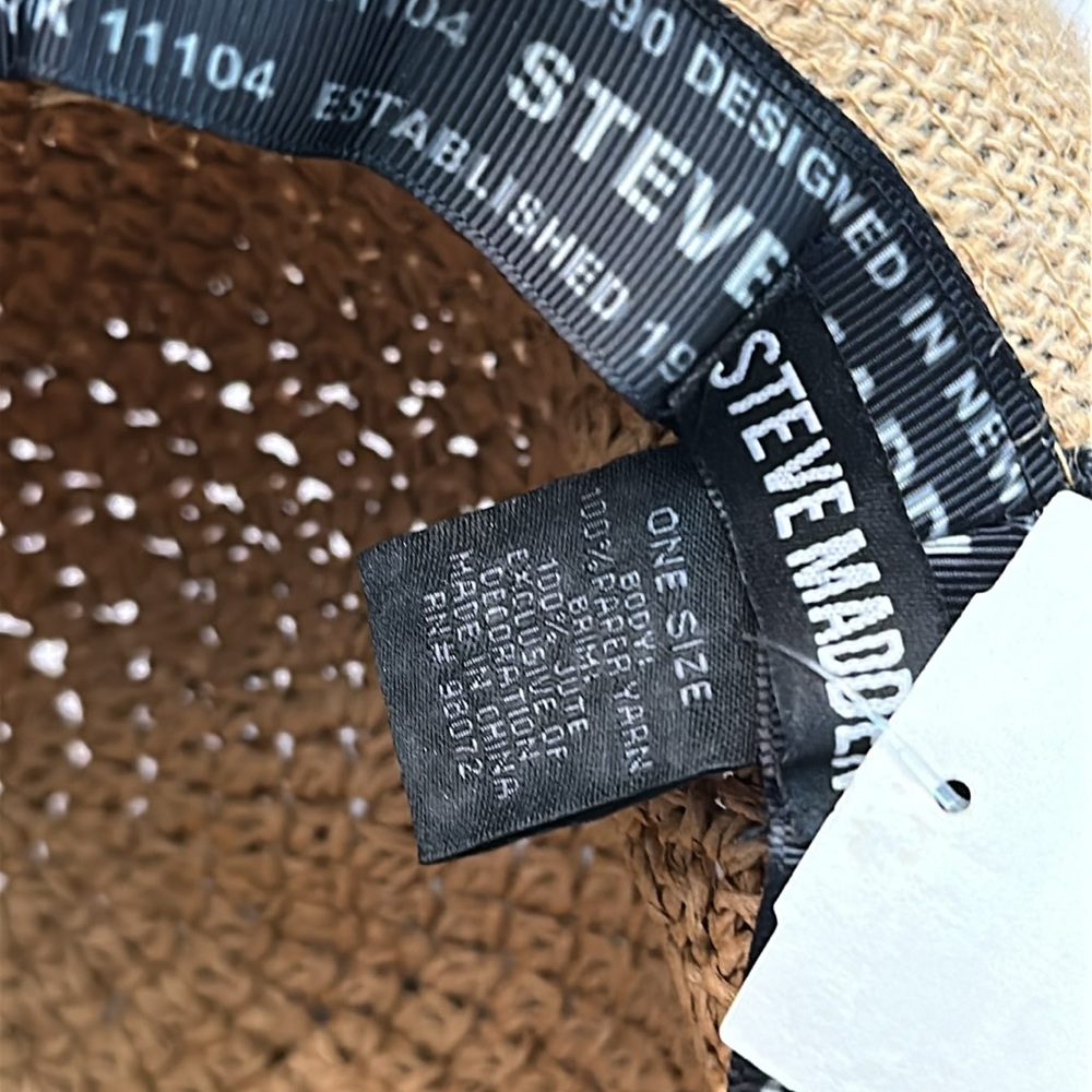 NEW Steve Madden BEACH HAT WHITE - Picture 9 of 9